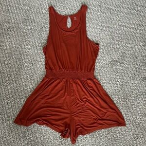 Burnt Orange Aerie Romper